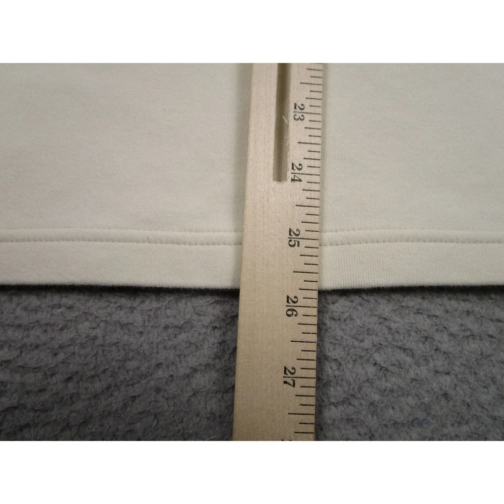 Banana Republic Sweater Mens XL Beige Preppy Casual Stripes‎ Long Sleeve 1/4 Zip
